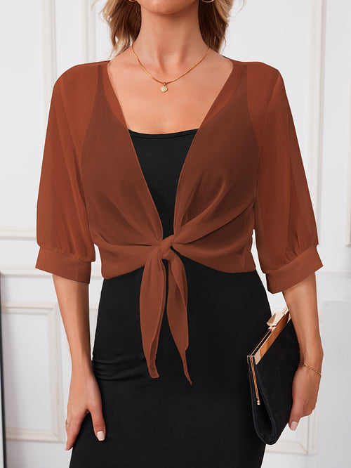 Dress with a  Shawl Shirt Jacket
