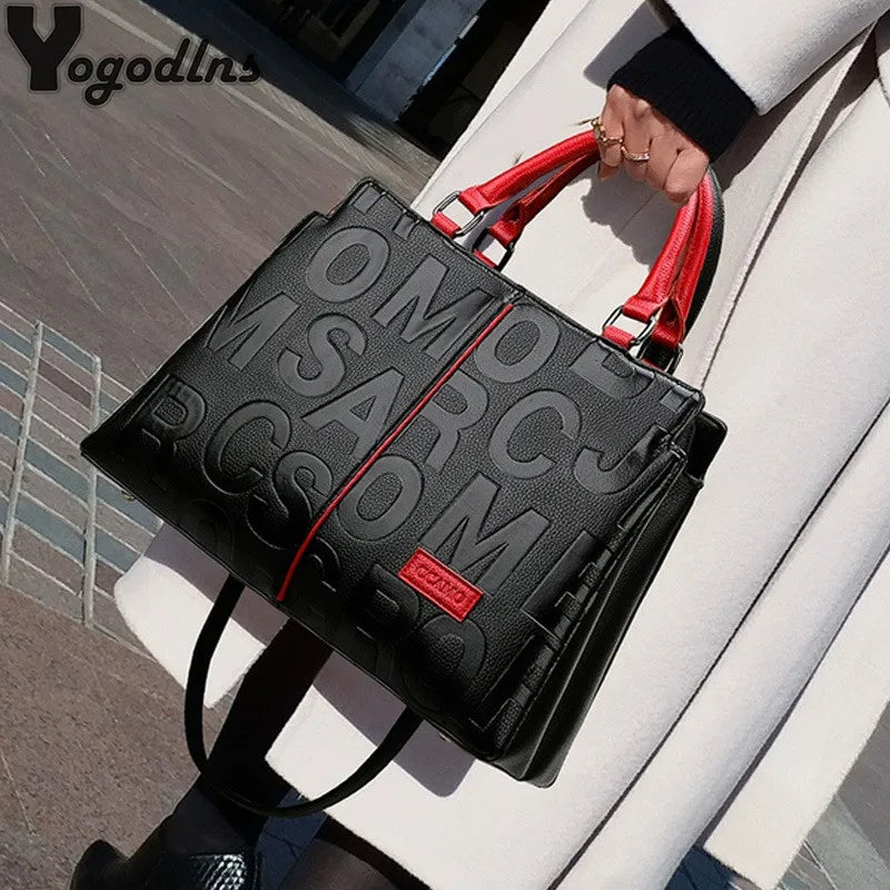 Women’s PU Leather Crossbody Tote Bag