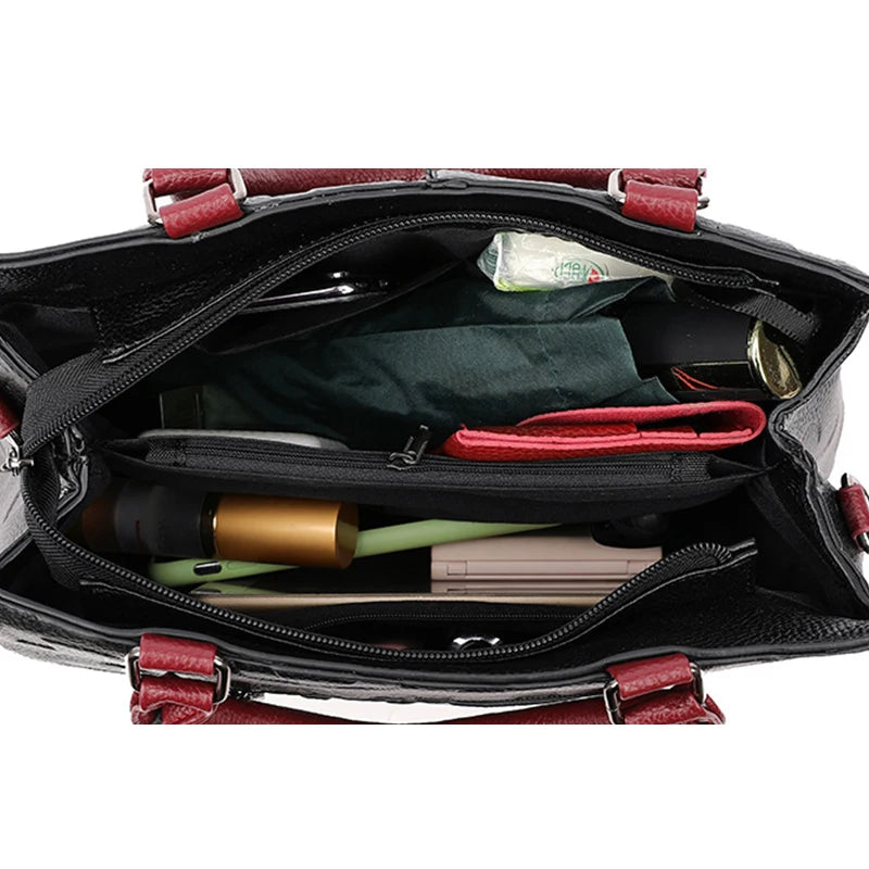 Women’s PU Leather Crossbody Tote Bag