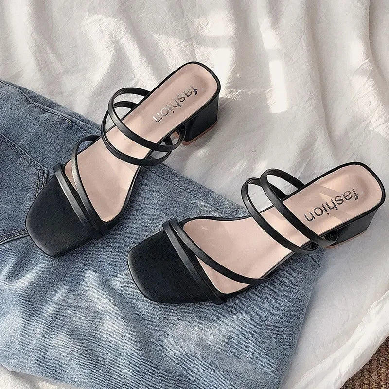 Women High Heel Sandals Summer Casual Female