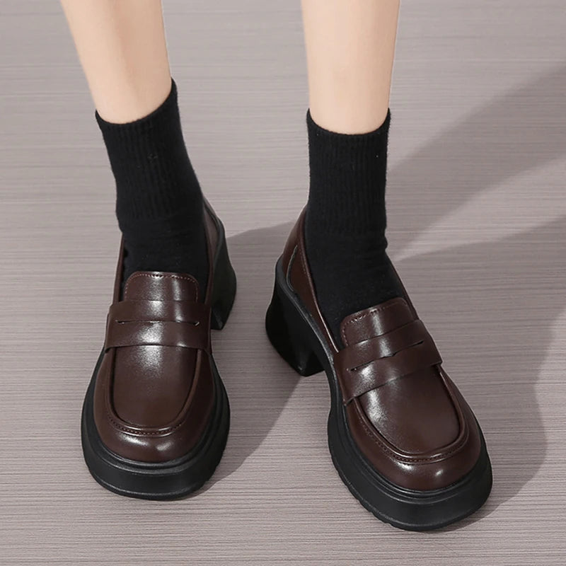 Lucyever JK Style Platform Loafers