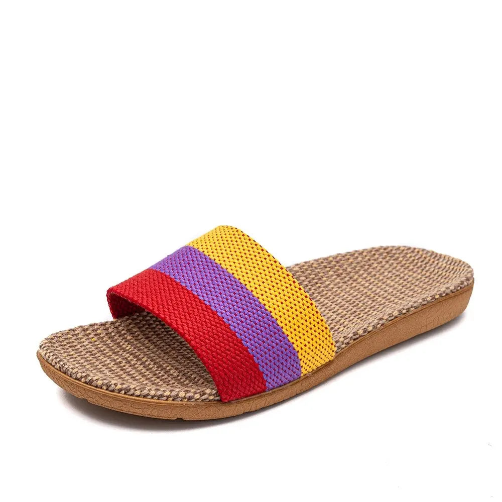 Summer Linen Women'S Slippers