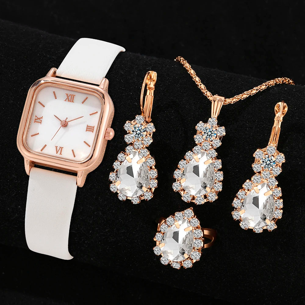 2/4PCS Fashion Minimalist Watch Luxury Men's and Women's