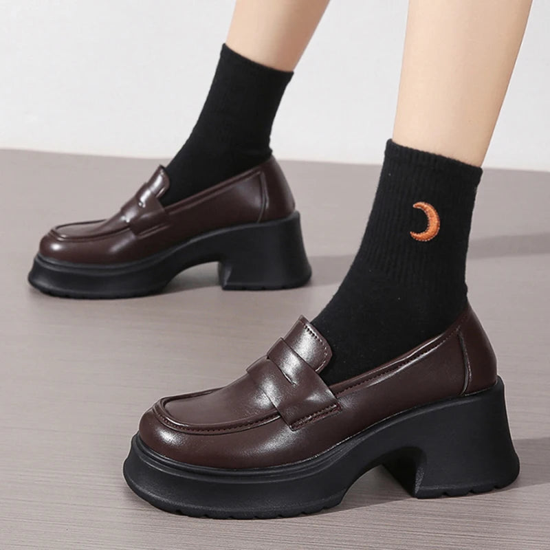 Lucyever JK Style Platform Loafers