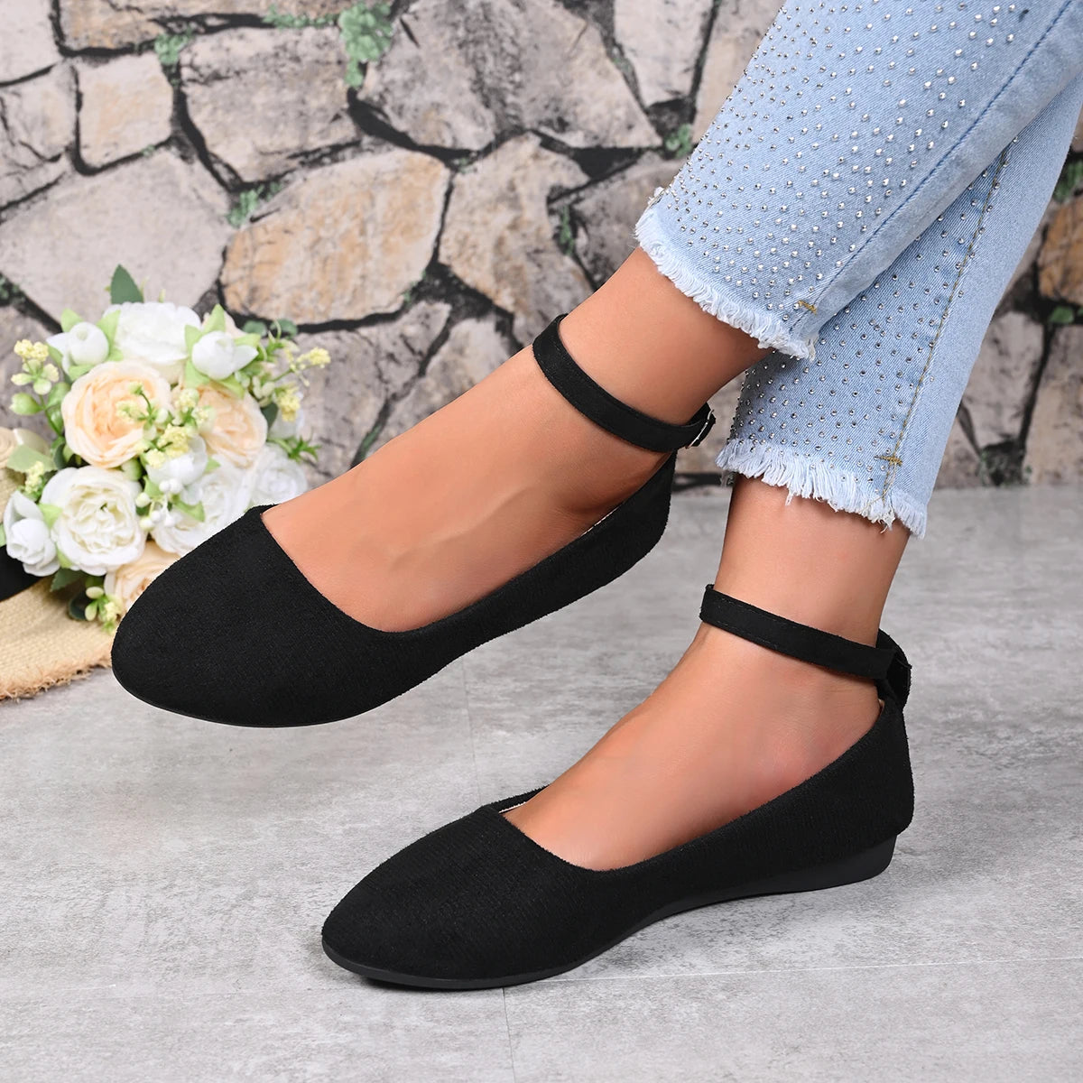 Classic Mary Jane Flat Shoes