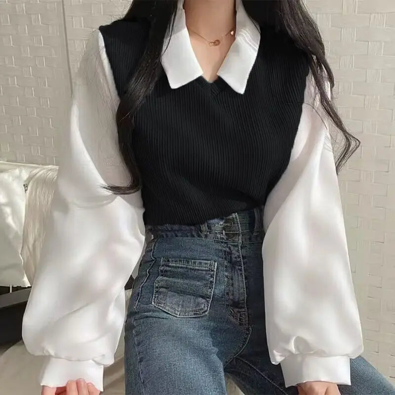 Women’s Korean Style Chiffon Blouse