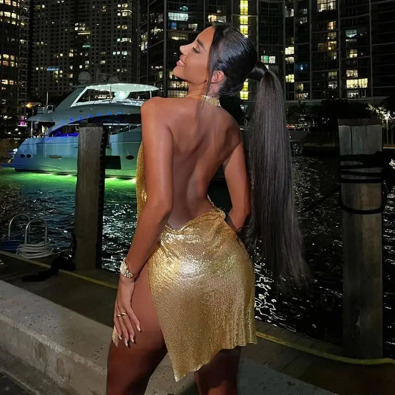 Women’s Backless Summer Mini Dress