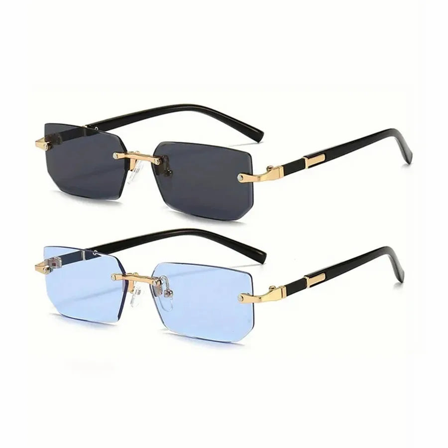 Rimless Rectangle Fashion Sunglasses 😎