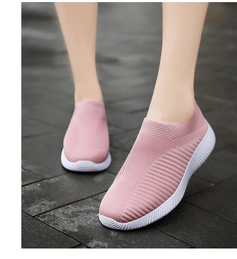 New Pink Women Shoes Soft Sneakers