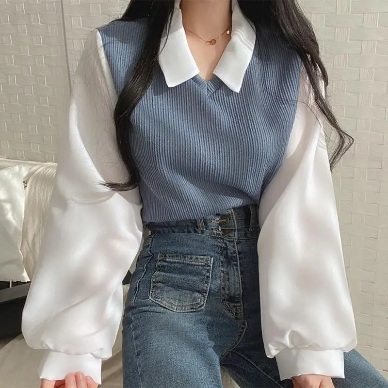 Women’s Korean Style Chiffon Blouse