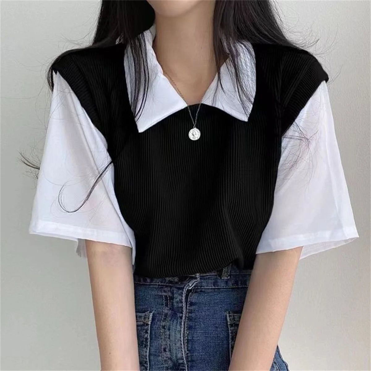 Women’s Korean Style Chiffon Blouse