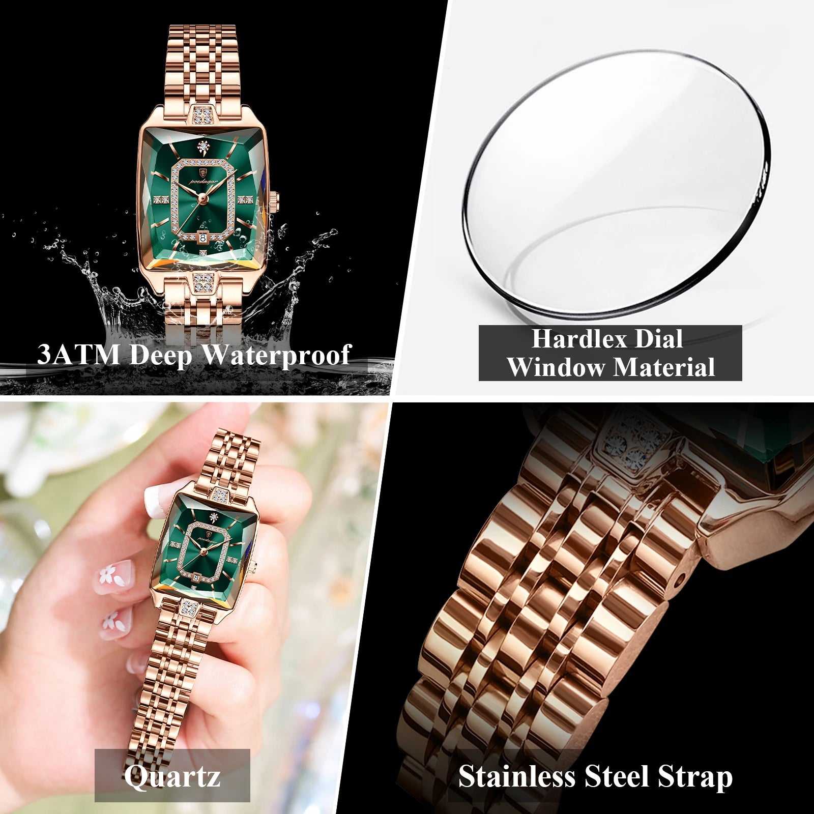 Women’s Luxury Rectangle Quartz Watch