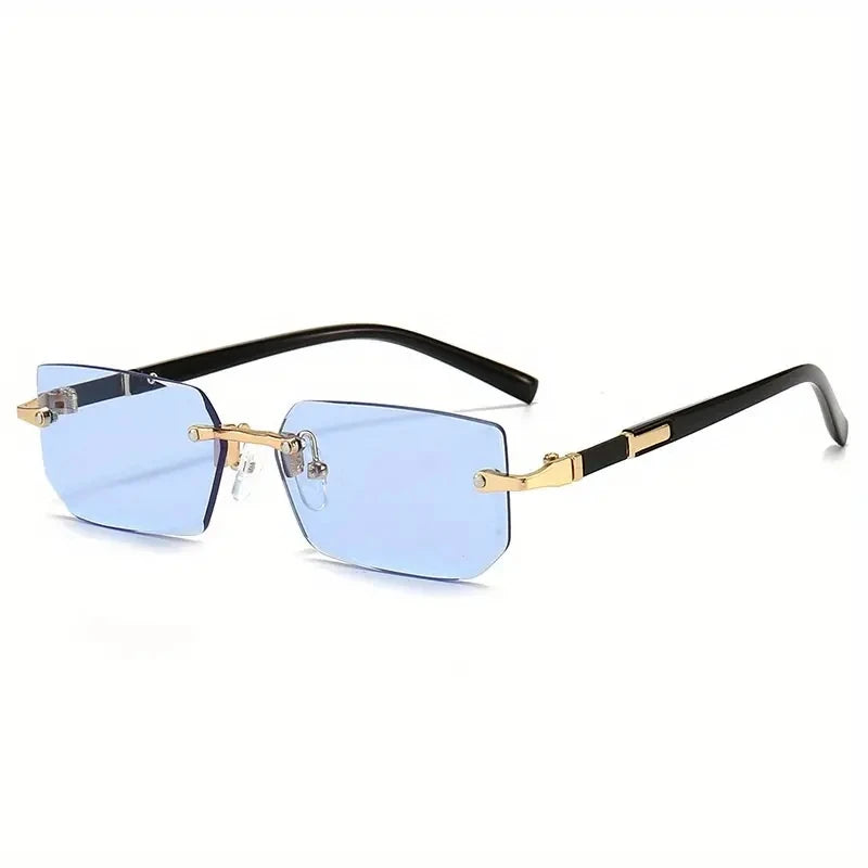 Rimless Rectangle Fashion Sunglasses 😎