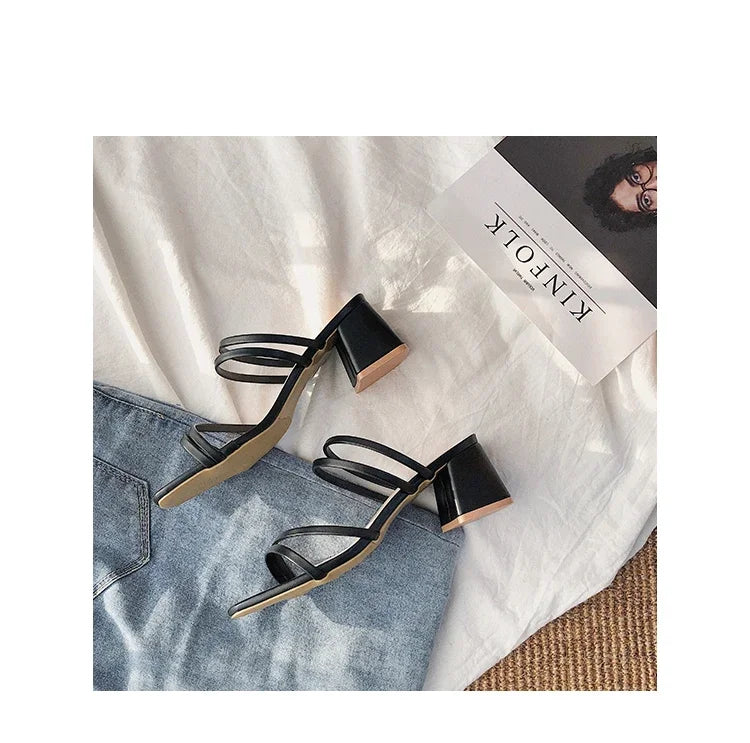 Women High Heel Sandals Summer Casual Female