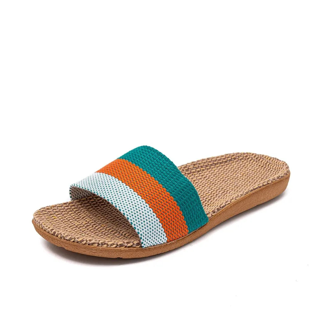Summer Linen Women'S Slippers