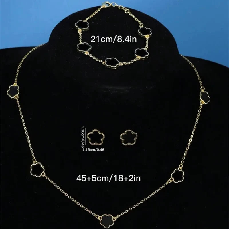 Lucky Clover 3-Piece Jewelry Set 🍀✨