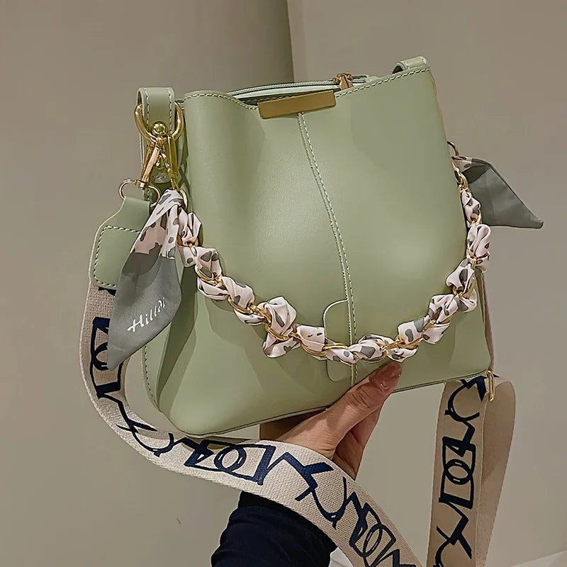 Women’s PU Bucket Shoulder Bag