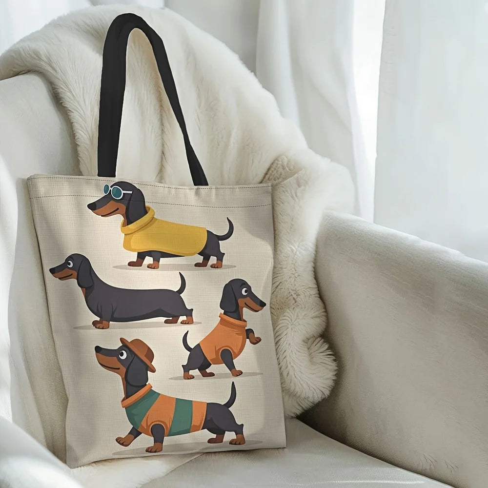 Large Capacity Dachshund Tote Bag