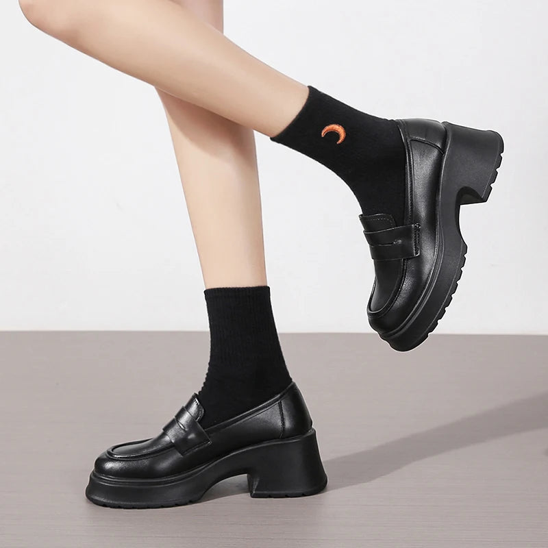 Lucyever JK Style Platform Loafers
