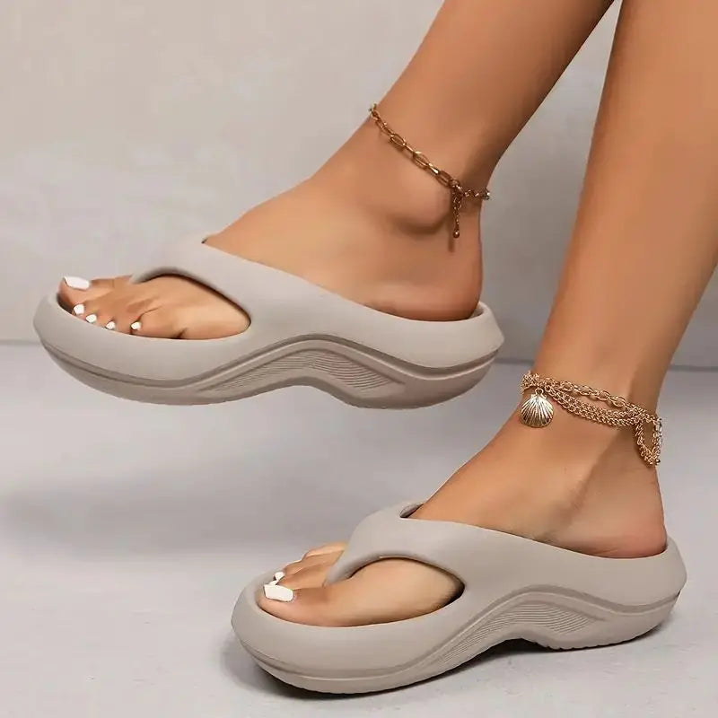Thick Platform Eva Flip Flops For Women