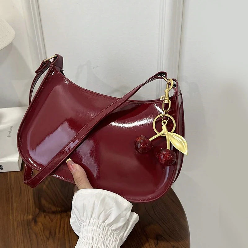 Women’s Cherry Pendant Shoulder Bag
