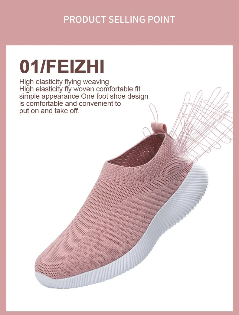 New Pink Women Shoes Soft Sneakers