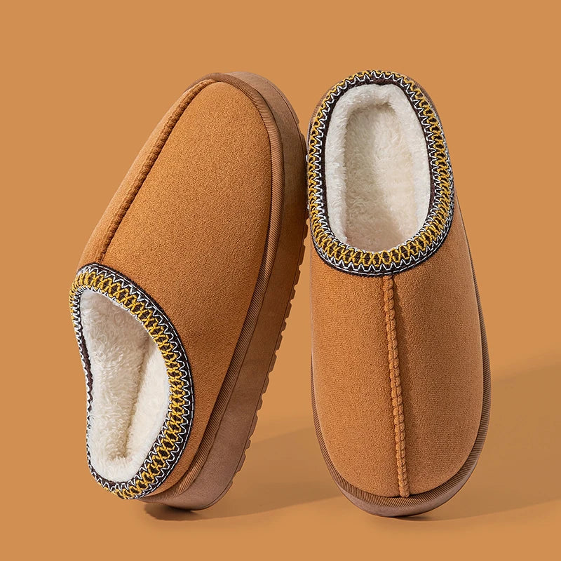 Women's Plush Slippers Winter Warm House Shoes