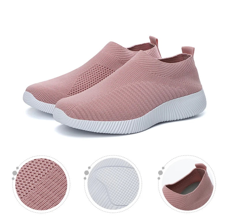 New Pink Women Shoes Soft Sneakers