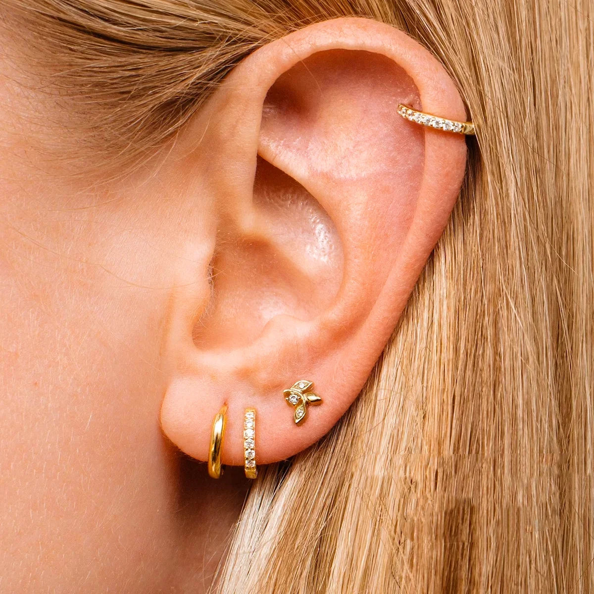 Minimalist Zirconia Hoop Earrings Set ✨💎