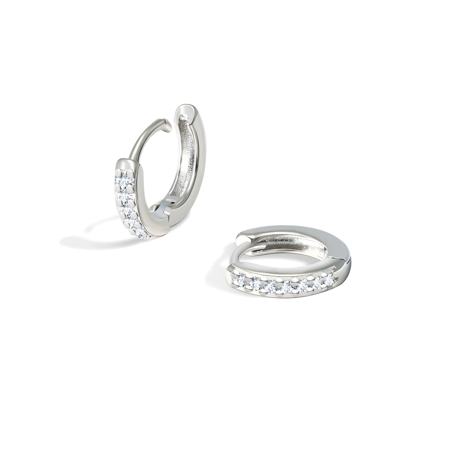 Minimalist Zirconia Hoop Earrings Set ✨💎