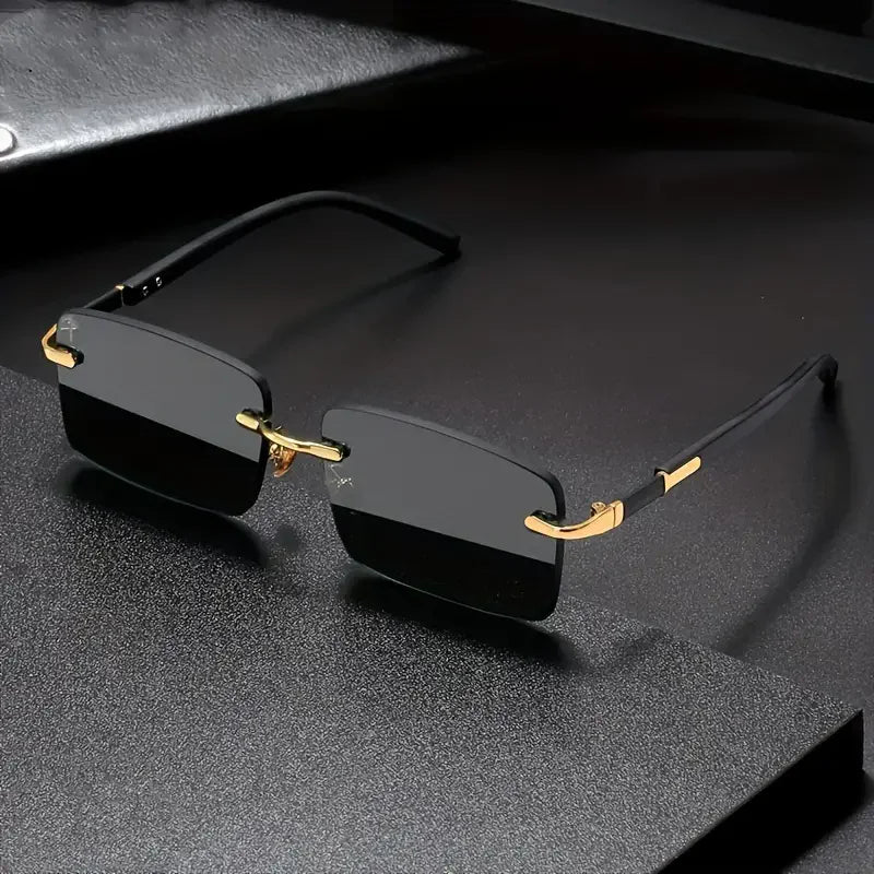 Rimless Rectangle Fashion Sunglasses 😎