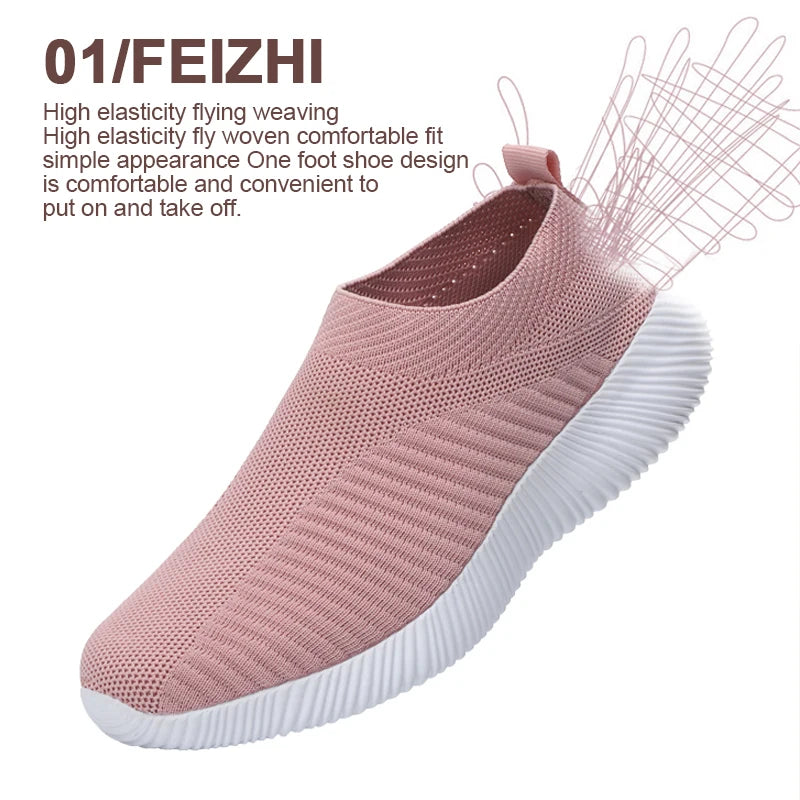 New Pink Women Shoes Soft Sneakers