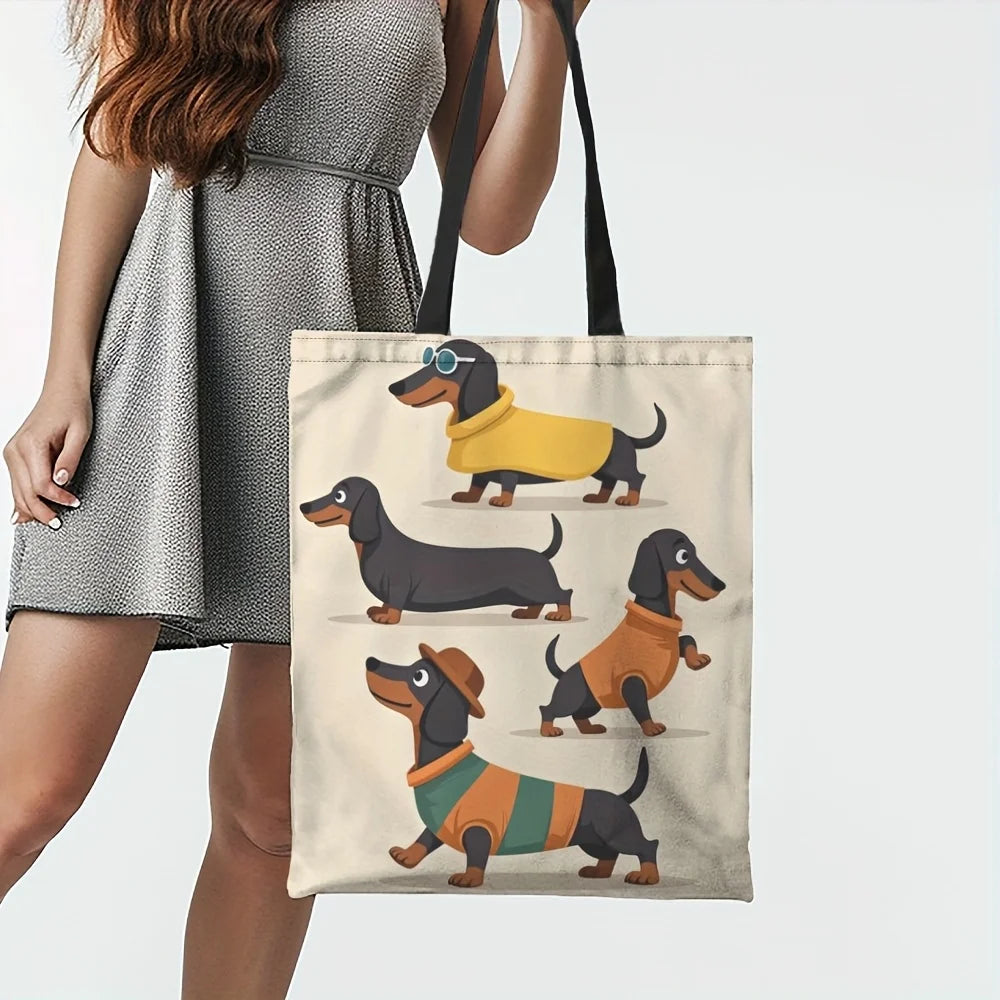 Large Capacity Dachshund Tote Bag
