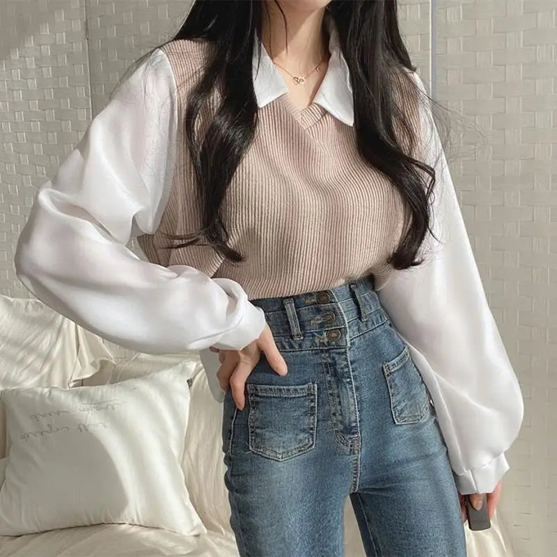 Women’s Korean Style Chiffon Blouse