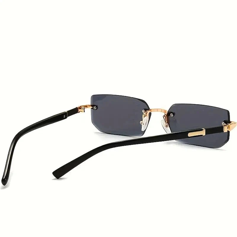 Rimless Rectangle Fashion Sunglasses 😎