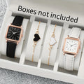 2/4PCS Fashion Minimalist Watch Luxury Men's and Women's