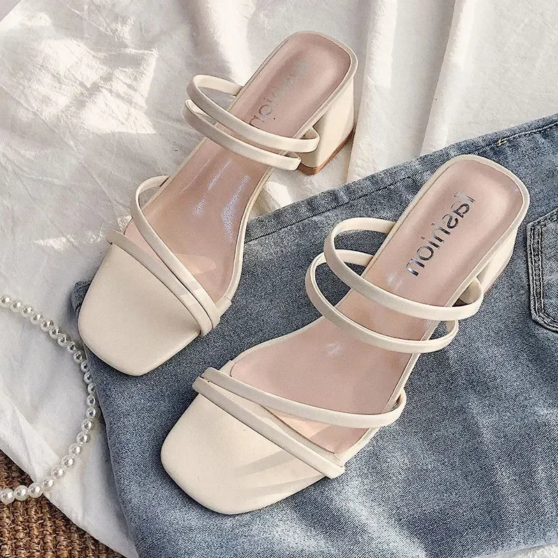 Women High Heel Sandals Summer Casual Female