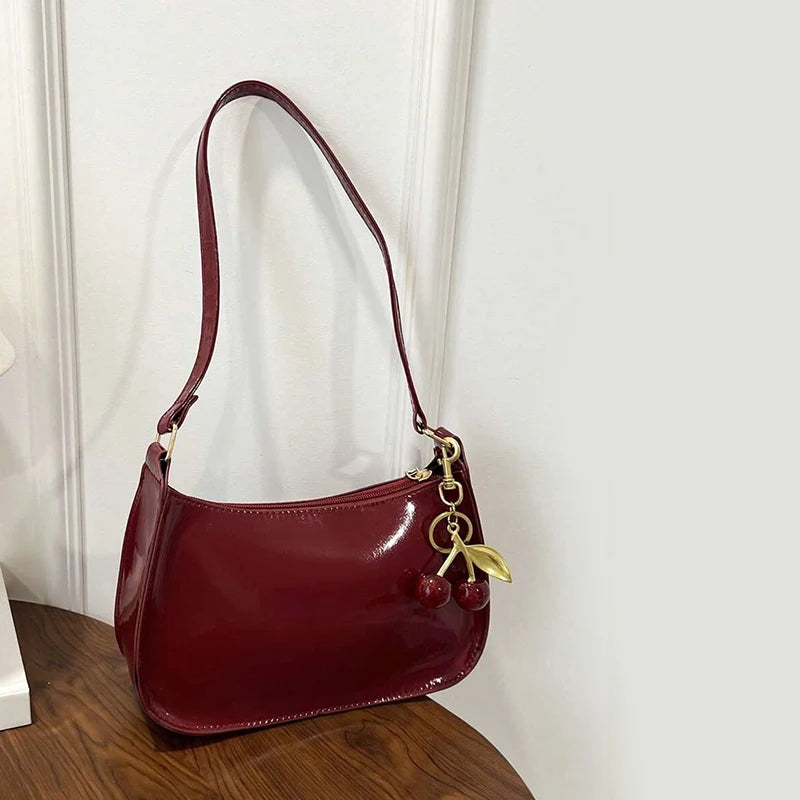 Women’s Cherry Pendant Shoulder Bag