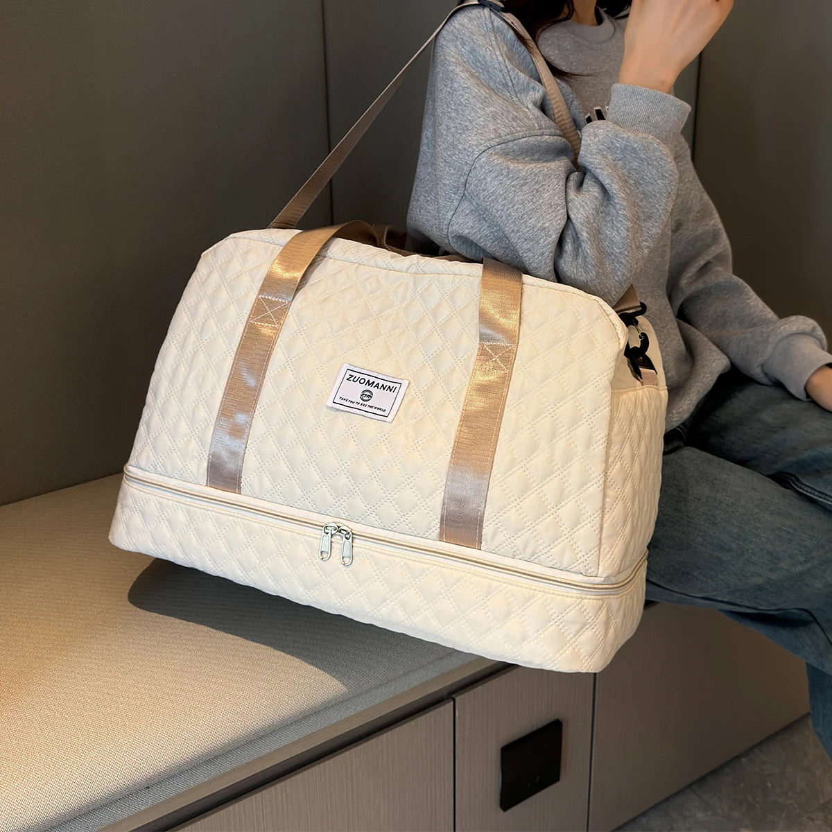LuxeGrid Travel Duffle