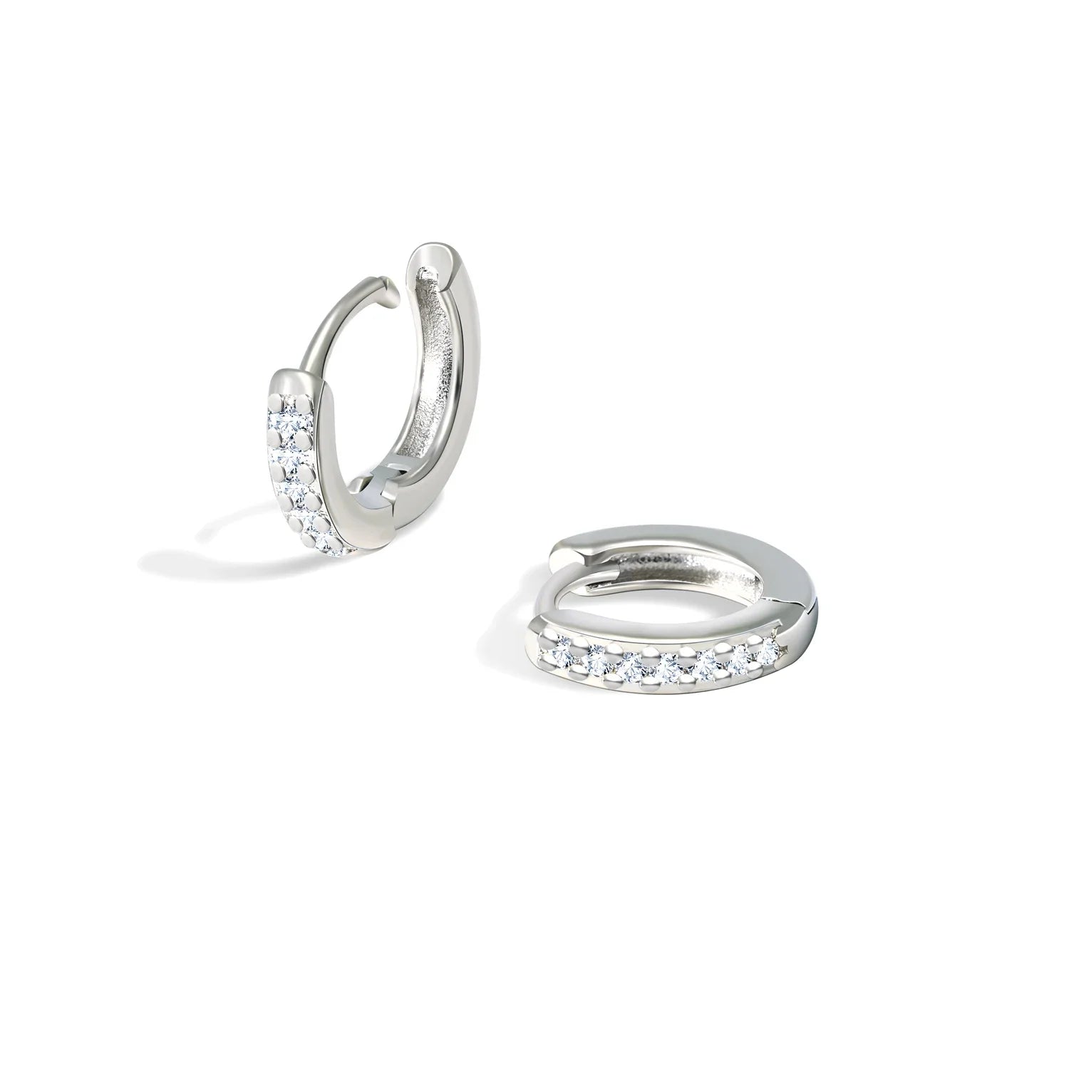 Minimalist Zirconia Hoop Earrings Set ✨💎
