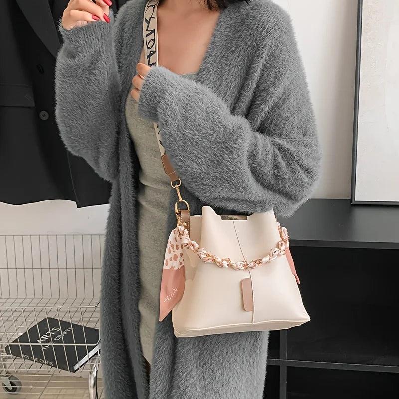 Women’s PU Bucket Shoulder Bag