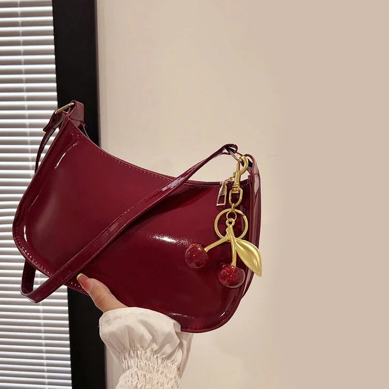 Women’s Cherry Pendant Shoulder Bag