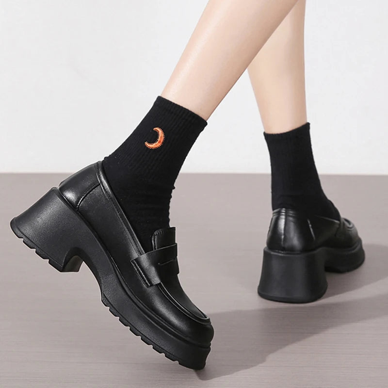 Lucyever JK Style Platform Loafers