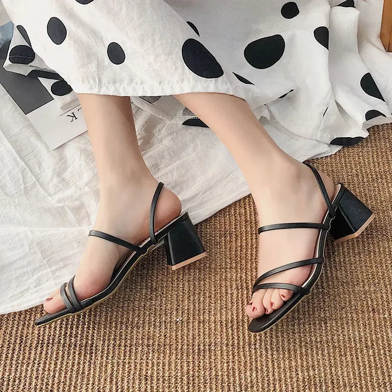 Women High Heel Sandals Summer Casual Female