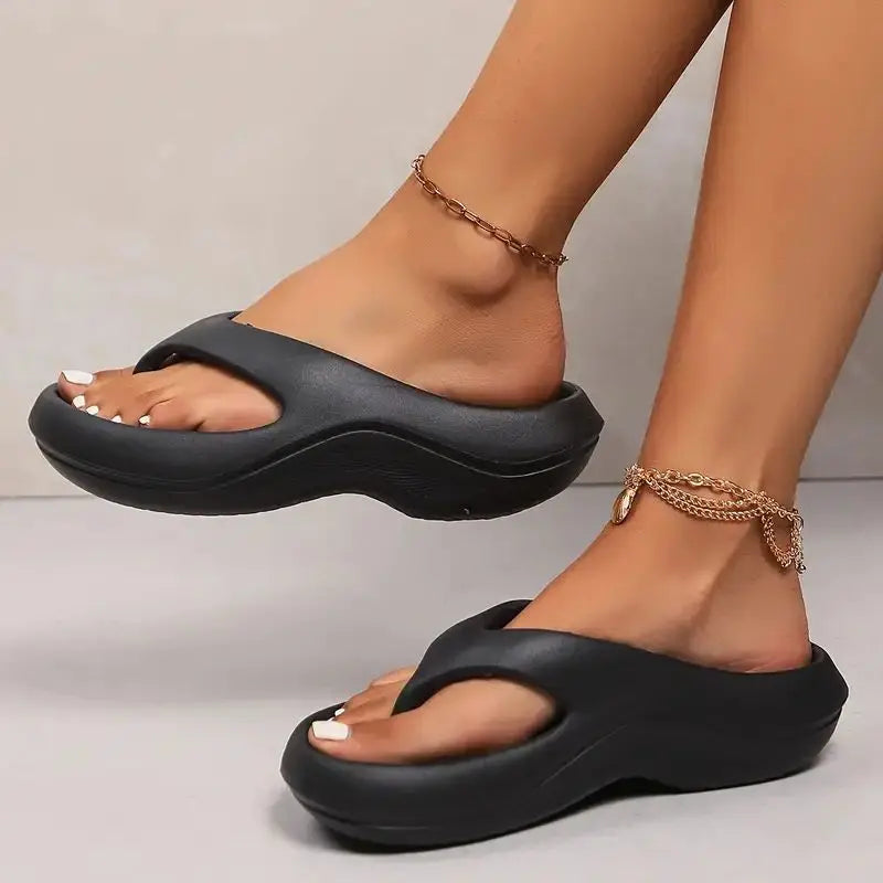 Thick Platform Eva Flip Flops For Women