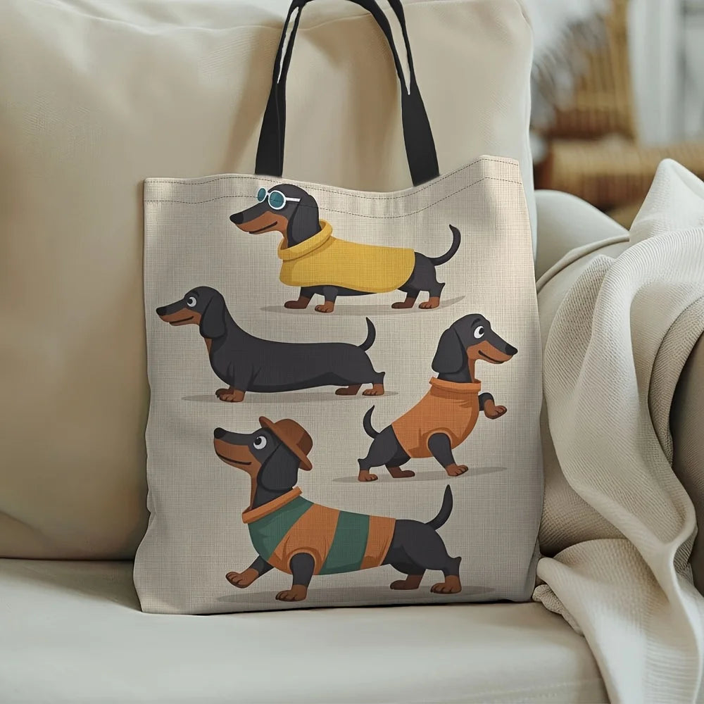 Large Capacity Dachshund Tote Bag