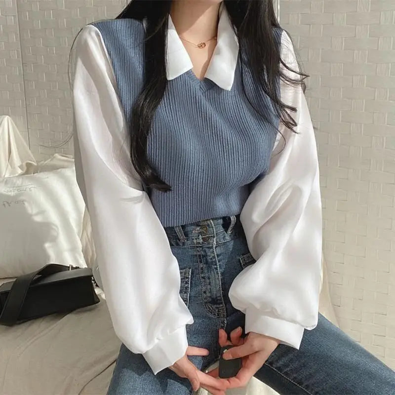 Women’s Korean Style Chiffon Blouse