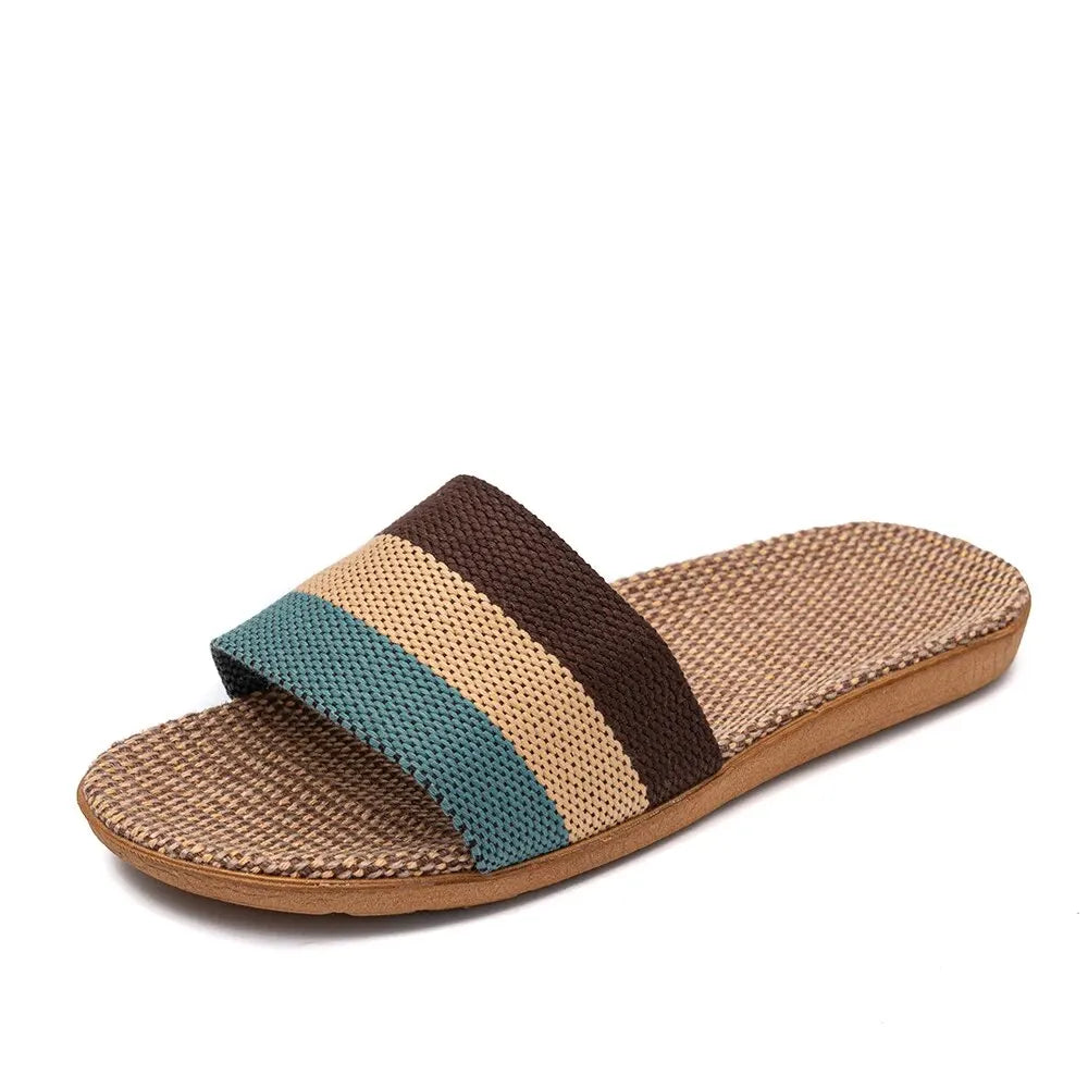 Summer Linen Women'S Slippers