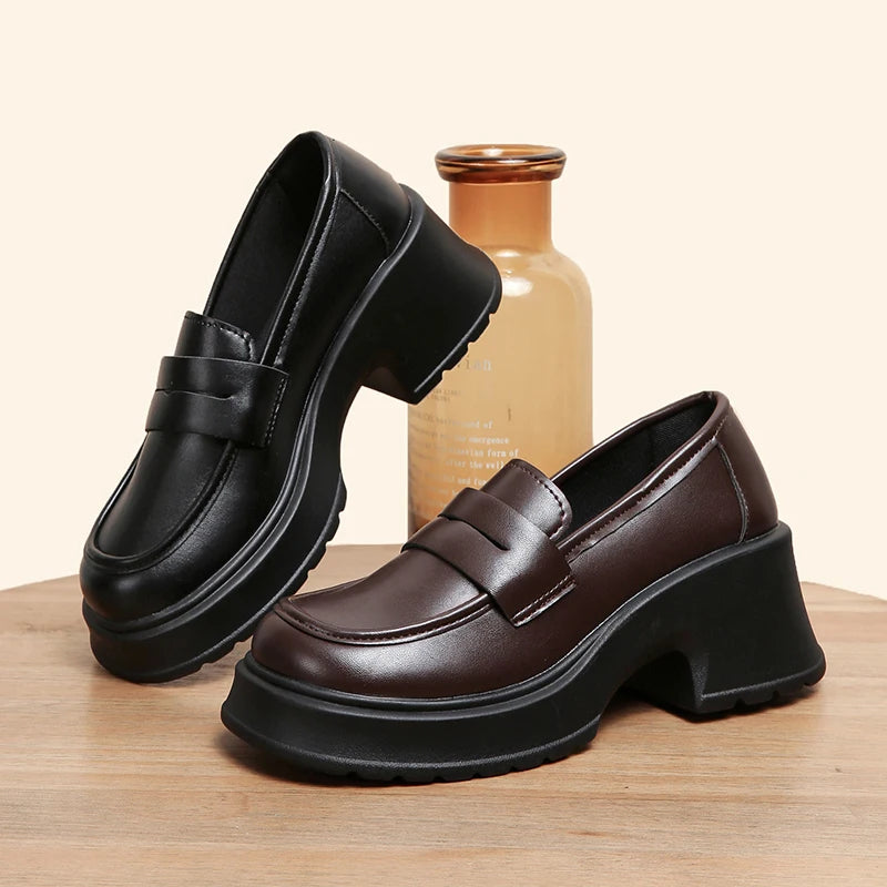 Lucyever JK Style Platform Loafers