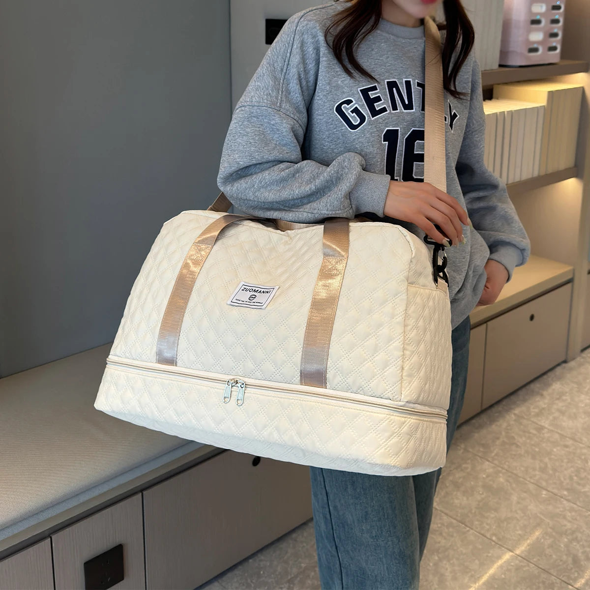 LuxeGrid Travel Duffle